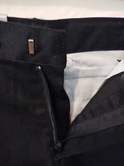 NWT GENUINE FLAT FRONT BLACK SCHOOL UNIFORM PANTS JUNIORS SIZE 6 (REGULAR)