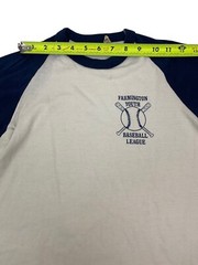 Farmington CT Youth Baseball League 1980s Vintage Youth Baseball League Jersey