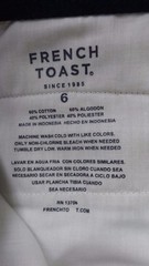 NEW French Toast Official Schoolwear Pants SH9229 G CC CN13 Khaki Size 6 12