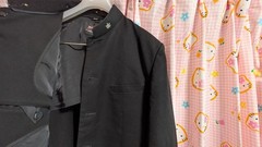 ^_^Japanese SchoolBoy Uniform . Excellent . Black. L~ XL. School Badge. 2