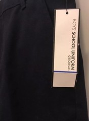 BOYS’ NAVY FLAT FRONT ‘GEORGE’ SHORTS, SCHOOL UNIFORM SIZE 4 W/ADJ WAIST NWT!