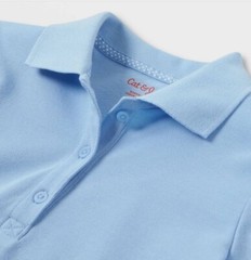 Cat & Jack UNISEX Kids Light Blue School Uniform Polo Shirt Size XL (14/16)