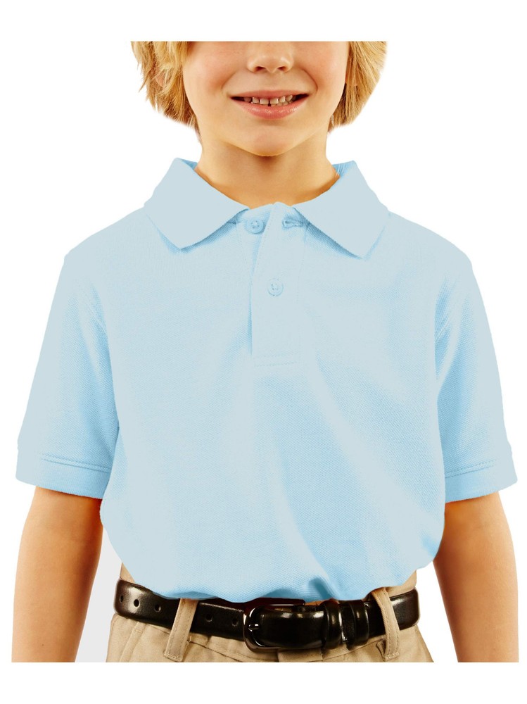George Boys School Uniforms Short Sleeve Pique Polo Shirt