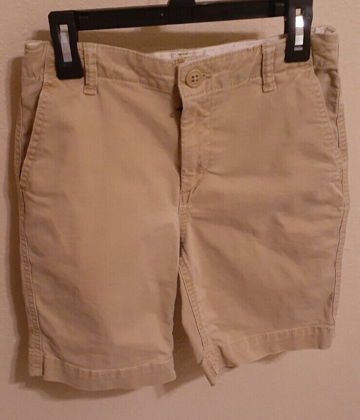 – L@@K – Boys Gap Kids Khaki School Uniform Shorts Sz 14 Adj Waist Nice! –