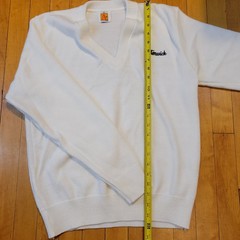 Vintage A+ BY Sai School Apparel White Knit Sweater Size Small FENWICK Unisex