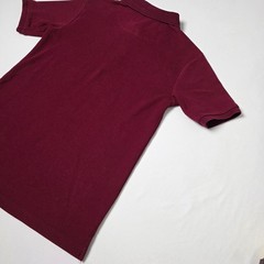 IZOD Polo Shirt Boys L 14/16 Burgundy Short Sleeve School Uniform Pique