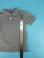 Wonder Nation Boys Size XS 4 – 5 Uniform Collar Shirt 1/4 Button Up Gray Grey