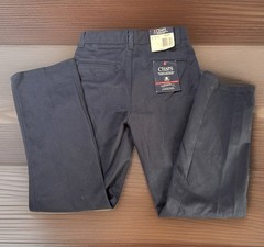 Chaps NWT Boys’ School Approved Blue Pleated Front Pants Size 10 (25×25”)