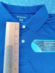 Boys shirt New George Navy XL 14 -16 extra large Short Slv Polo NEW TAGS J101