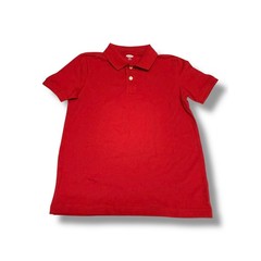 Old Navy Kids Red Short Sleeve Stretch Pique Polo Shirt S 6-7 School Uniform NEW