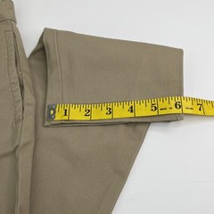 School Uniform Pants Husky 12 Straight Leg Beige Adjust Waist Stretch Reinforce