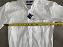 Izod white oxford school uniform teen boy sz S NWT