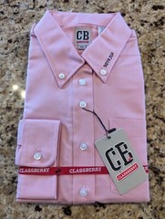 Classberry Kids Uniform long sleeve button up shirt Pink size 22