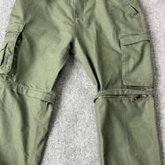 Boy Scouts Of America Pants Youth 34 Green Convertible Cargo Unhemmed