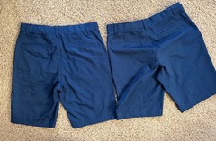French Toast Boy Size 16 Navy Blue flat front Dress Shorts Uniform lot of 2