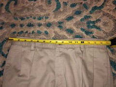 CHAPS Boys Classic Fit Schoolwear Uniform Dressy Khaki Pants Size 16 Husky