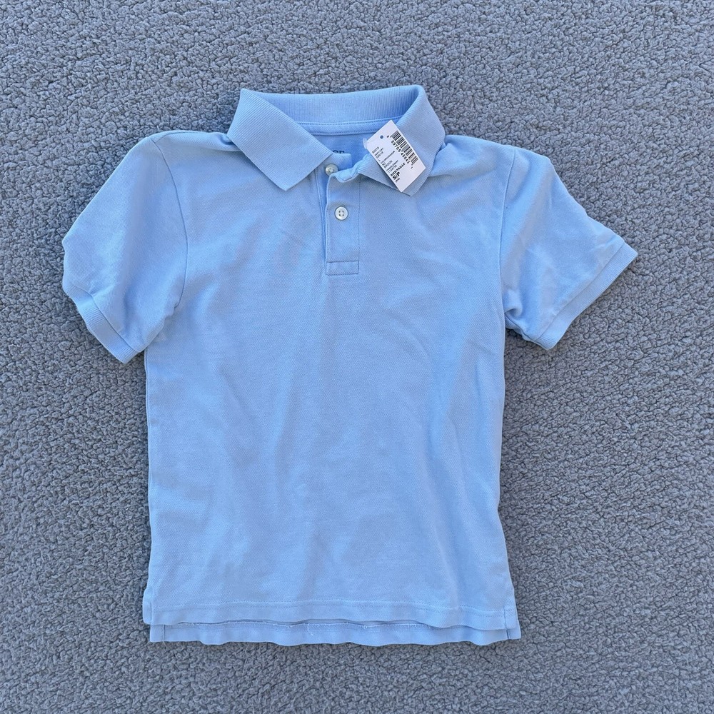 Old Navy Boy’s Blue Short Sleeve School Uniform Polo Shirt Size S (5-6)