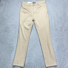 School Uniform Boys 11/12 Beige Khaki Pants Flat Front 34×31 NEW