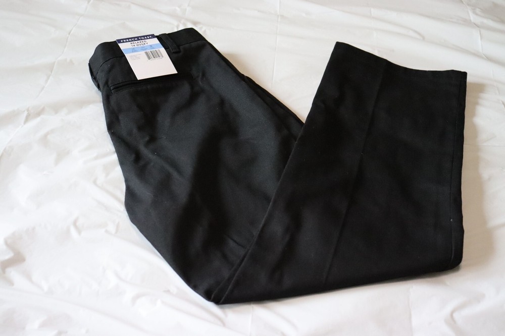 French Toast Boys Uniform Adjustable Waist Relaxed Fit Pants, Size 14 Husky NEW