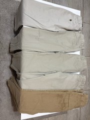 Youth Boys Size 12 Uniform Khaki Pants School Lot Bundle Of 5 Read*