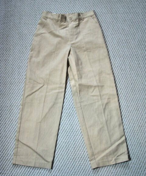 Real School Boys Husky Flat Front Pants School Uniform Approved Size 14H NWT