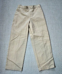 Real School Boys Husky Flat Front Pants School Uniform Approved Size 14H NWT