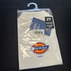Dickies KS234WH Toddler Polo 2T White Short Sleeve Uniform School