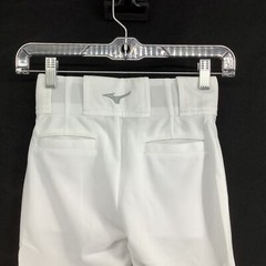 Mizuno Youth Flat Front Regular Fit Polyester Prospect White Baseball Pants