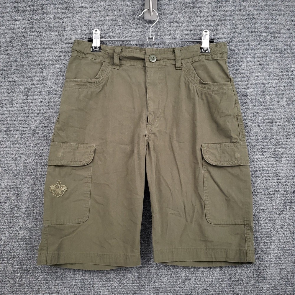 Boy Scouts of America Youth Uniform Shorts Boys 16 Green Scouting Uniform