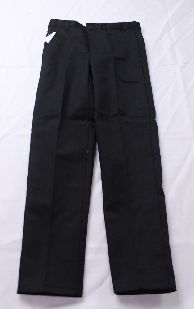 Galaxy By Harvic Boy’s Slim Fit School Uniform Chino Pants EH6 Black Size 8 NWT