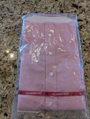 Classberry Kids Uniform long sleeve button up shirt Pink size 22