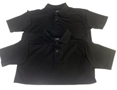 CHAPS Approved Schoolwear~Lot of 2~Boy’s Short Sleeve Polo Shirts~Size M (10-12)