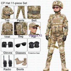 Children’s Spring Autumn Camouflage Suit Special Forces Tactic Training Uniform