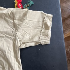 VTG BSA Boys Youth LG Uniform Shirt Tan East Texas. Patches, Pins
