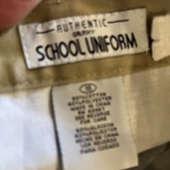 NWT Authentic Galaxy School Uniform Size 18 Boys Beige Pants