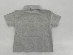 Boys R/K Gray Uniform/Casual Short Sleeve Polo Shirt Size XXXSmall (3/4)