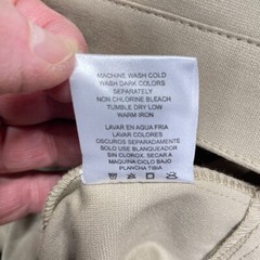 School Uniform Boys 11/12 Beige Khaki Pants Flat Front 34×31 NEW
