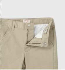 Boys’ Flat Front Stretch Uniform Skinny Fit Pants – Cat & Jack™ Khaki SZ 5 NWT