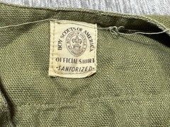 Boy Scouts Of America Shirt Green Sanforized Short Sleeve Uniform Quinnipiac