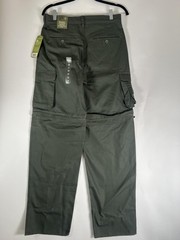 Boy Scouts Of America Pants Youth 14 Green Canvas Convertible Zip Off Uniform