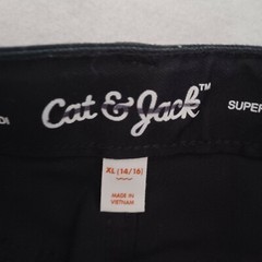 CAT & JACK BOYS Black SHORT SZ XL 14/16 length 14.