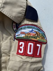 Kid’s Boy Scouts of America Shirt Beige Uniform Official M Chief Outdoors Camp