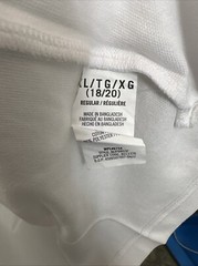 NWT Nautica School Uniform Performance White Polo, Big Boy’s XL 18/20 New