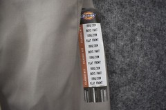 Dickies School Wear Boys 18 RG Gray Pants 26×30 Flat Front Straight Leg Uniform