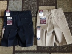 Pro 5 School Uniform Boys Shorts Size 14 Navy And Khaki