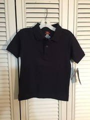 NWT Dockers Stretch Black Polo Shirt Short Sleeve Boy’s Sz 4 (S) Regular NWT!