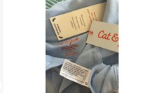 Cat & Jack Boys Size L (12 -14) Light Blue Short Sleeve School Uniform Top