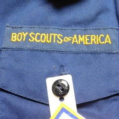 Boy Scouts Of America Shirt Boys Medium Blue Cub Scout Uniform Belt Webelos
