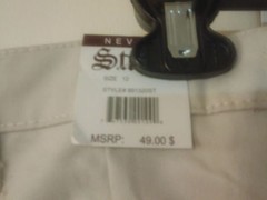 1 PR NEW NEVADA Studio Boys 12 Khaki Cargo Pants MSRP $49.00 100% Cotton Egypt