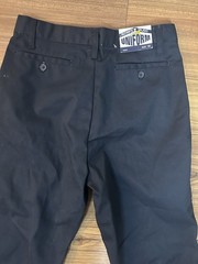 School Uniform Pants Size 16 Black Flat Front Straight Leg Youth